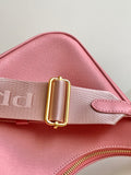 Bolso de piel Saffiano Prada Re-Edition 2005 Rosa