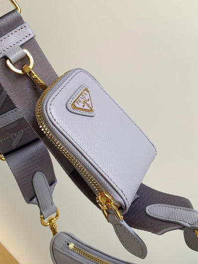 Bolso de piel Saffiano Prada Re-Edition 2005 Glicina