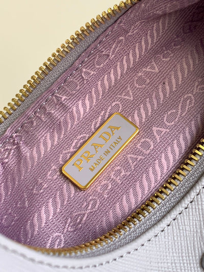 Bolso de piel Saffiano Prada Re-Edition 2005 Glicina