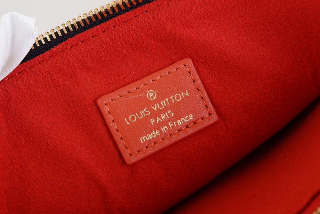 Bolso Coussin MM Negro/Rojo