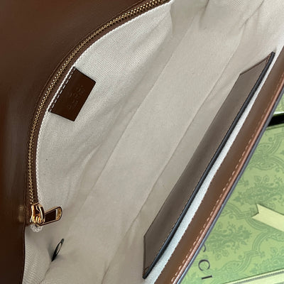 Bolso de hombro Gucci Horsebit 1955 Marrón
