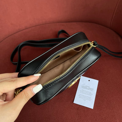 Minibolso GG Marmont de Matelassé Negro
