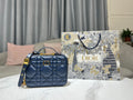 Bolso Box Dior Caro Azul Regio