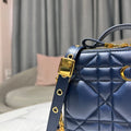 Bolso Box Dior Caro Azul Regio