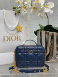 Bolso Box Dior Caro Azul Regio