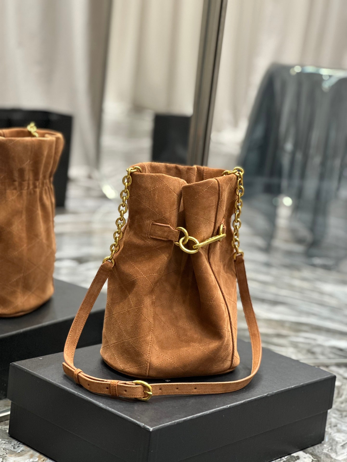 Bolso Saco Maillon De Ante Marrón