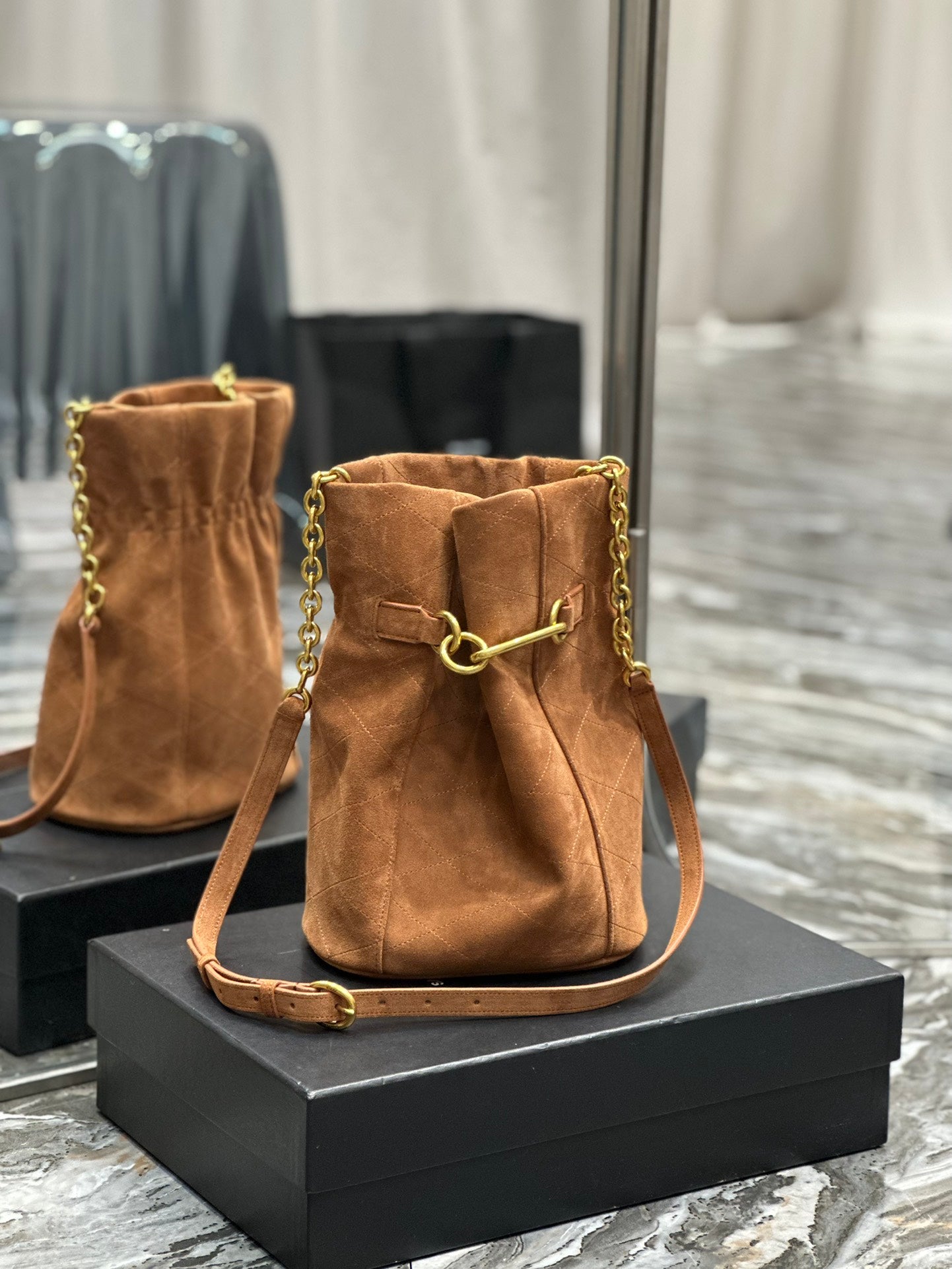 Bolso Saco Maillon De Ante Marrón