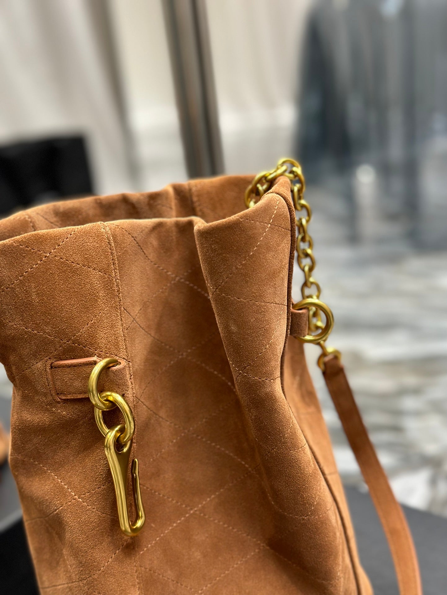 Bolso Saco Maillon De Ante Marrón