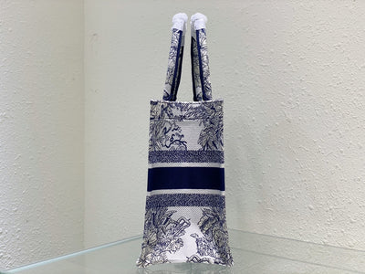 Bolso Dior Book Tote Mediano Rêve d'Infini Blanco/Azul