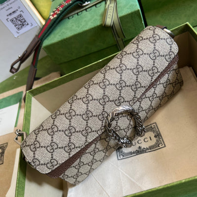 Bolso de hombro Dionysus pequeño Marrón 25 cm