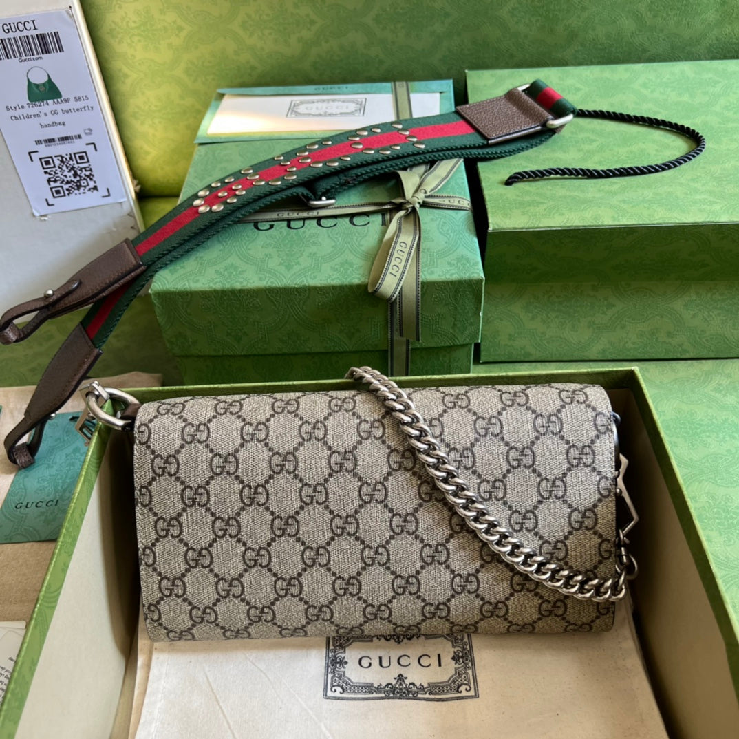 Bolso de hombro Dionysus pequeño Marrón 25 cm