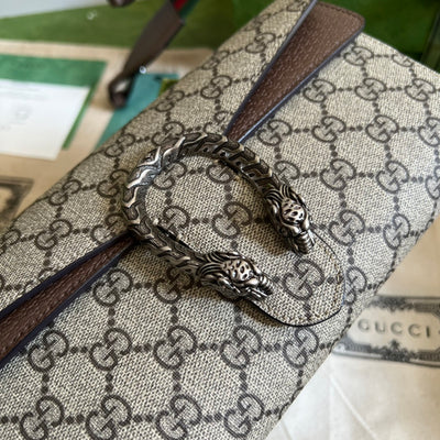 Bolso de hombro Dionysus pequeño Marrón 25 cm