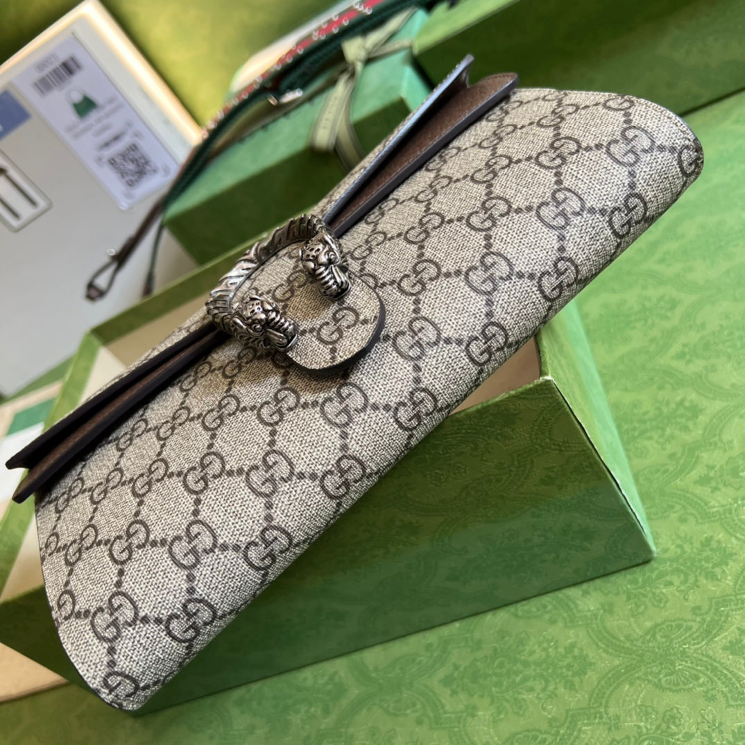 Bolso de hombro Dionysus pequeño Marrón 25 cm
