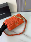 Bandolera Prada System de patchwork Naranja