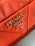 Bandolera Prada System de patchwork Naranja